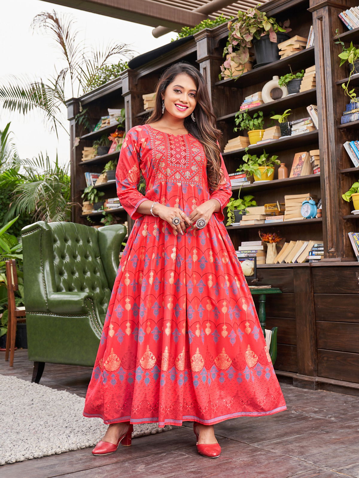 Akansha Vol 1 By Rangjyot Rayon Anarkali Kurtis Catalog